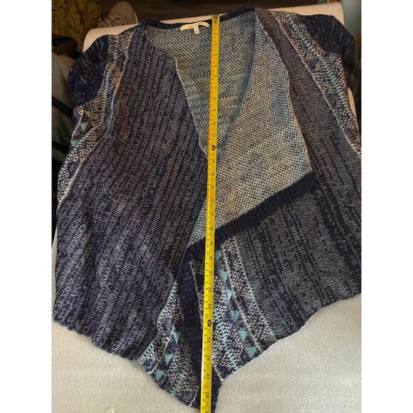 Miami Aztec Tribal Print Women's Waterfall Sweater Small Southwestern Cozycore - Picture 9 of 11